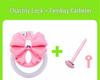Chrysanthemum Bow Chastity Lock: Male Flat Lock and Restraint for TS Training