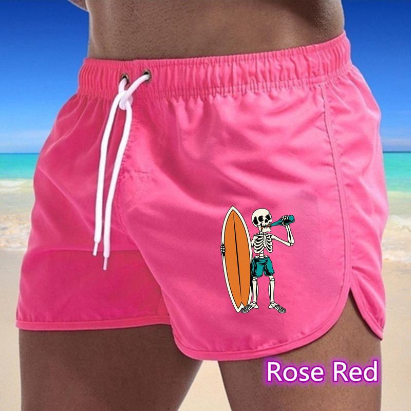 BBK-73 Summer New Men's Quick-Drying Swim Trunks Sports Pants Swimwear Beach Shorts Jogging Shorts Sports Creative Basketball Print