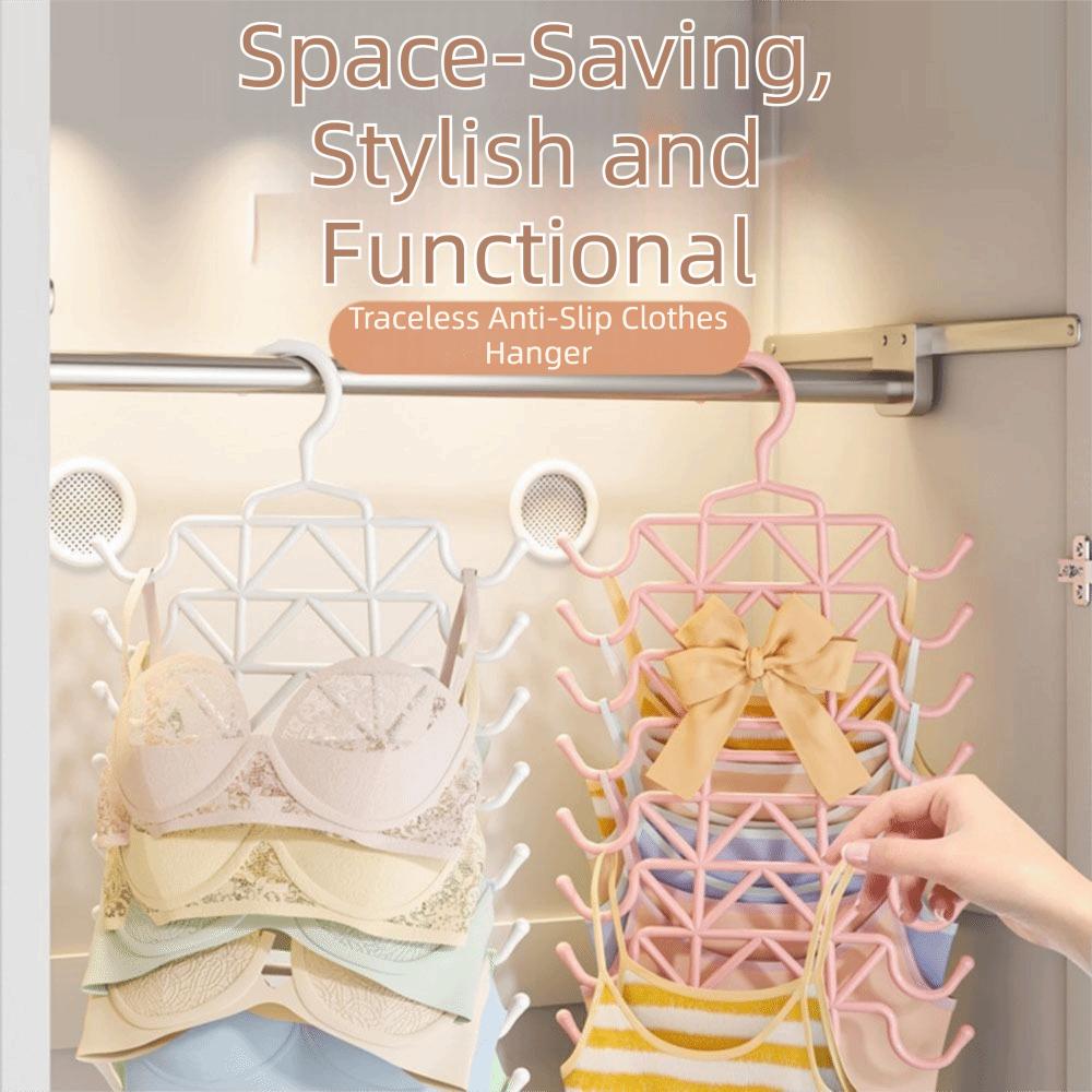 Multi-Layer Bra Hanger Non-Slip Scarf Rack Traceless Underwear Hanger  Home Storage