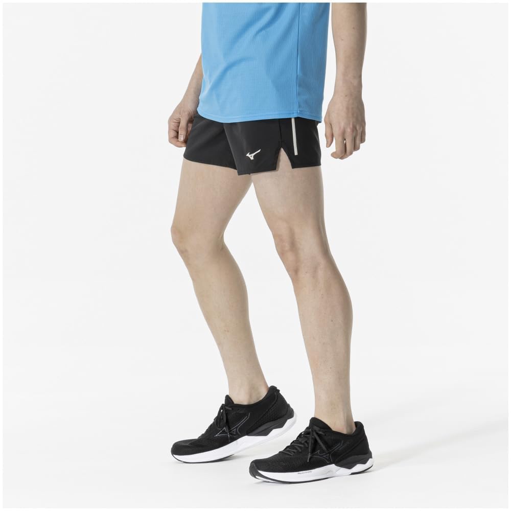 Mizuno Running Wear Dry Stretch Sweat Quick Easy to Move XL Pants, Absorbent, Drying, in, J2MBA507, Black,