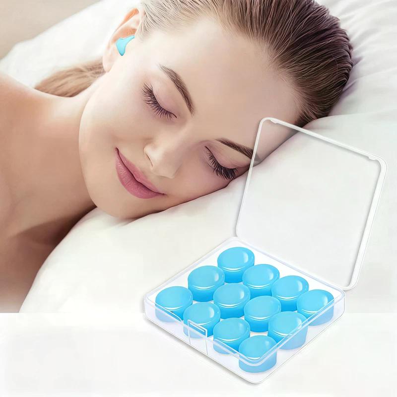Silicone Sleeping Ear Plugs Noise Reduction Anti Snore Sound Insulation Earplug Swimming Earplugs Waterproof Quiet Sleep