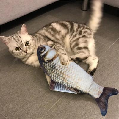 Cat Toy Simulation Fish Cat Toy Training Entertainment Fish Toy Plush Stuffed Toy Fish Pet Chew Toy Cat Pillow MintToy Funny Cat