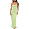 Solid Color Sleeveless Camisole Dress Pure Color Sleeveless Hip Spaghetti Straps Dress