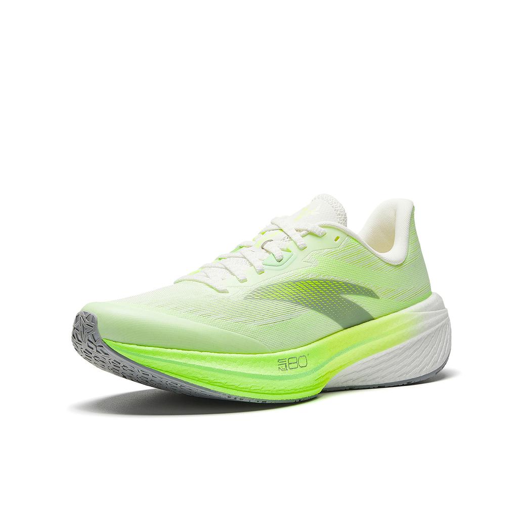 Anta 2nd Zone Heart Rate 80 Fashion Versatile Running Shoes Men Sneaker Fluorescent-Green-Parrot Ivory-White Mystery-Gray 112615555-8
