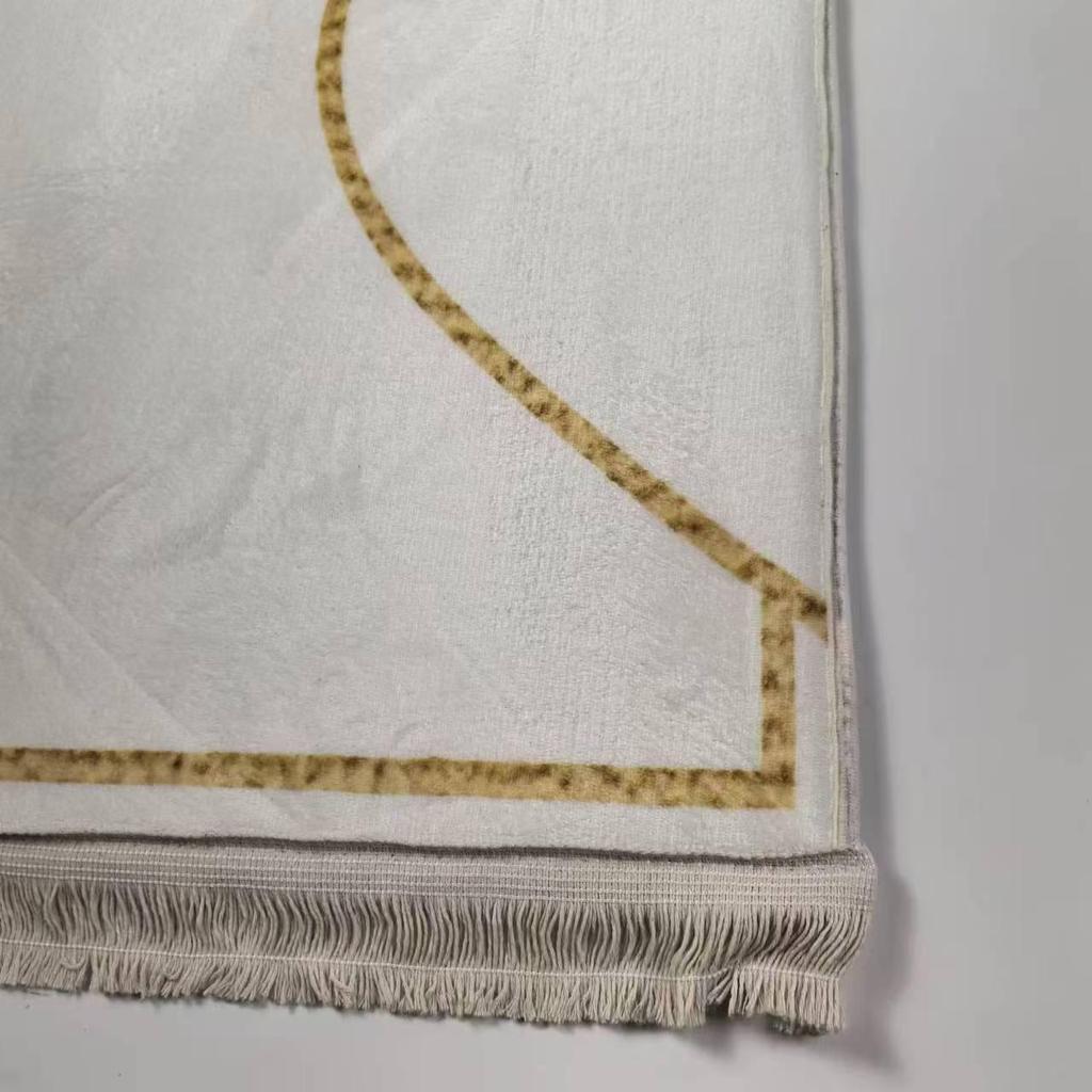 Grenzüberschreitender dicker Flanell-Gebetsteppich mit gedrucktem Design