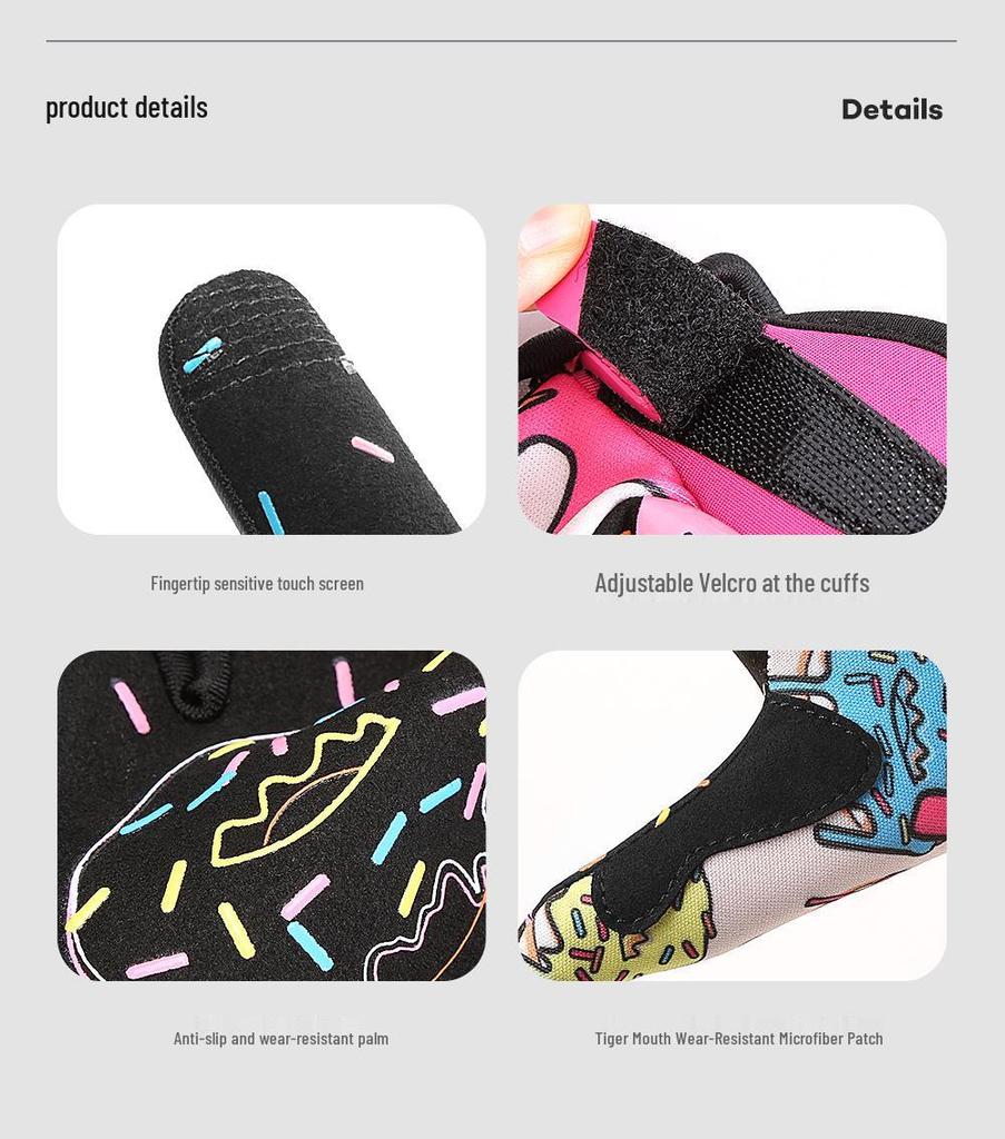 Weili Outdoor Sun Protection Electric Scooter Gloves - Breathable, Quick-Dry, Wear-Resistant, Non-Slip, Full-Finger Cycling Gloves.