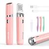 Epilator for Women, 2-in-1 Facial Hair Removal Epilator, Painless Designed Hair Remover with Built-in LED Light for Precision, Smooth Glide Hair