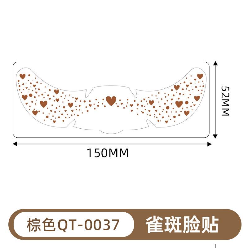 Bronzing Tattoo Sticker Waterproof Glitter Star Butterfly Party Stage Performance Freckle Sticker Makeup Face Sticker