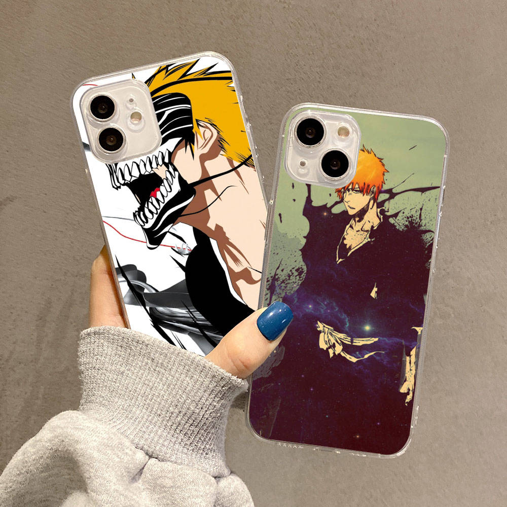 Case for Samsung A04 A14 A23 A34 A54 M23 M33 M52 M53 Realme 10 9 C30S C35 C55 VIVO Y02S Y21 Y51 X80 Pro Transparent Cover WI56 Anime Bleach