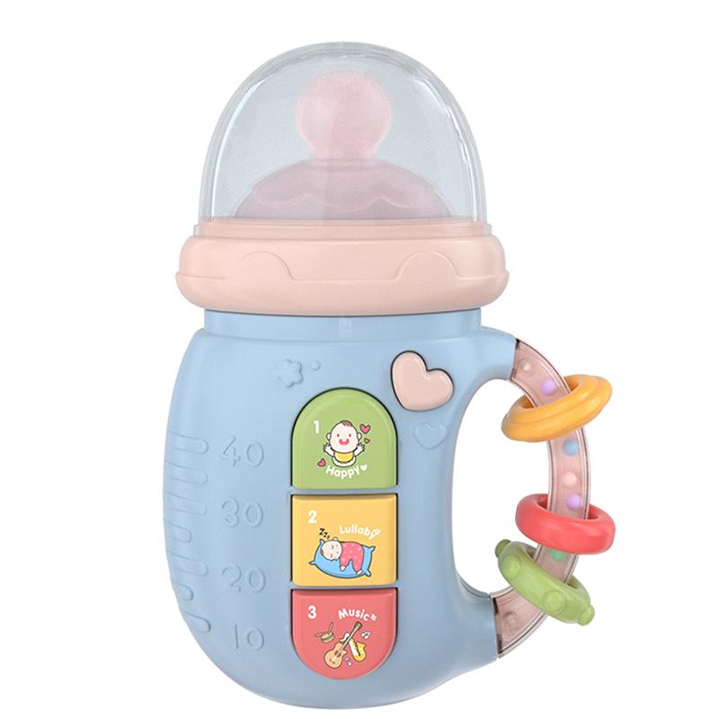 Baby 18M+Cute Bottle Illuminates Music Baby Ringing Soothing Toy Early Learning Education Toy Girl Baby Boy Birthday Gift Toy