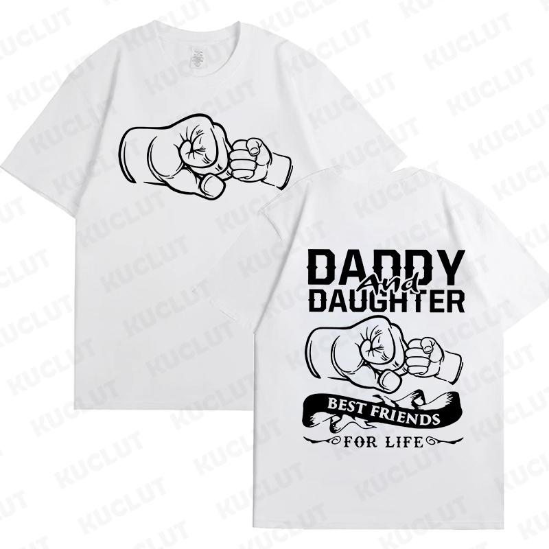 

Fashion Family Matching Outfits Daddy and Daughter T-Shirts Oversized Tops Father s Day Gift Short Sleeve Tees Kids Clothing S
