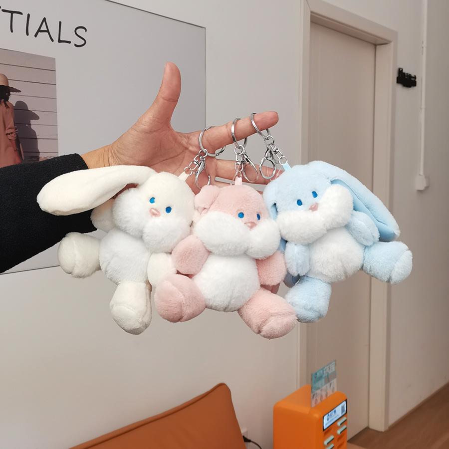 Big Fat Rabbit Bear Doll Pendant Accessories Doll Souvenir Gift Doll Ins Cute Ugly Cute Plush Pendant
