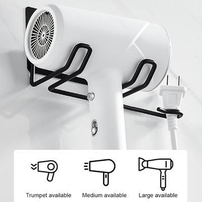 Hair Dryer Holder Rack Wall Mounted Hair Straightener Dryer Holders Bathroom Organizer Storage Rack