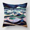 Nordic Mountain Moon Metal Painting Pillowcase Living Room Sofa Decoration Cushion Cover Home Decoration Cushion Cover