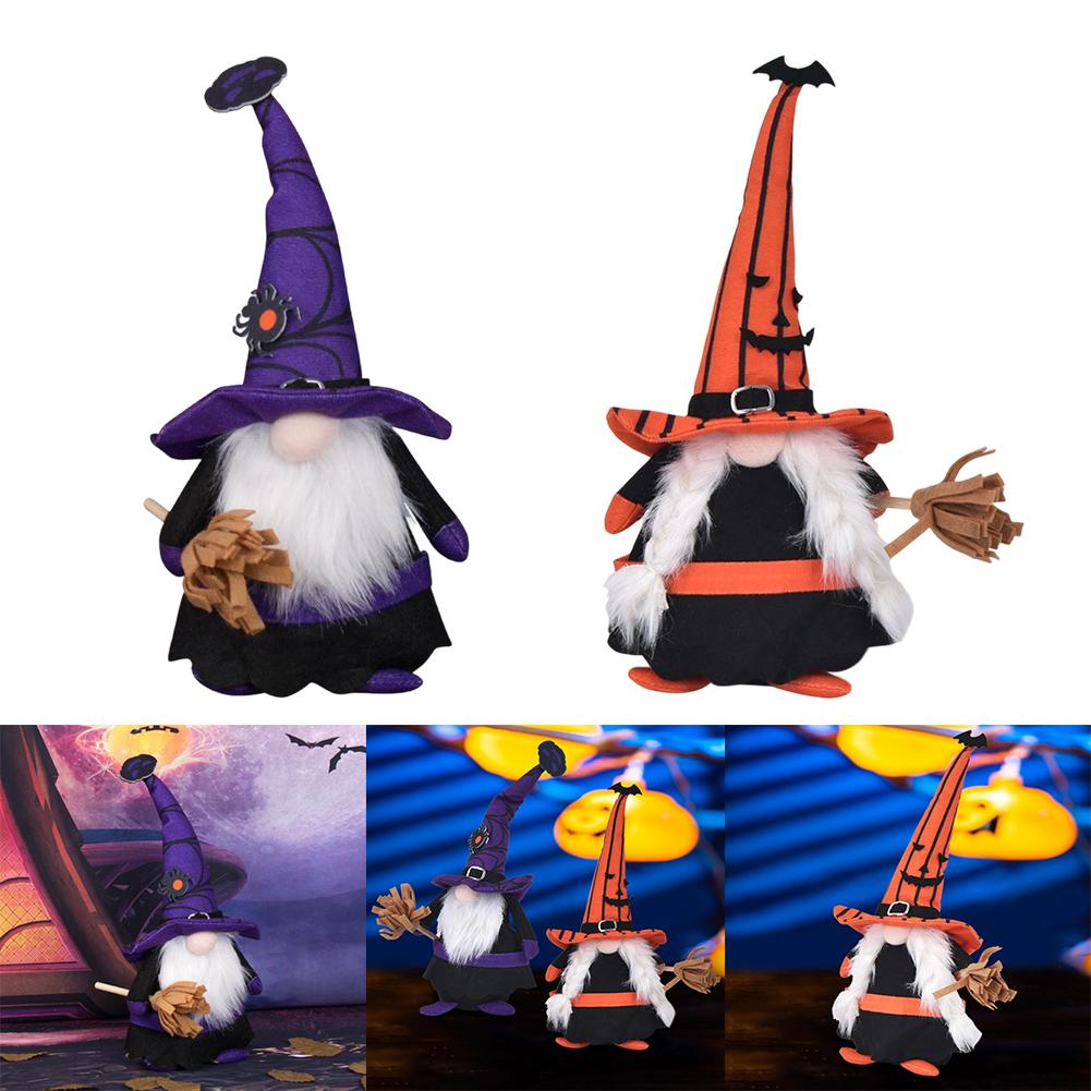 Crafted With Flocking Fabric Halloween Decorations Handcrafted Gnome