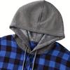 Men's Fashion Trend Hooded Checkered Sportswear