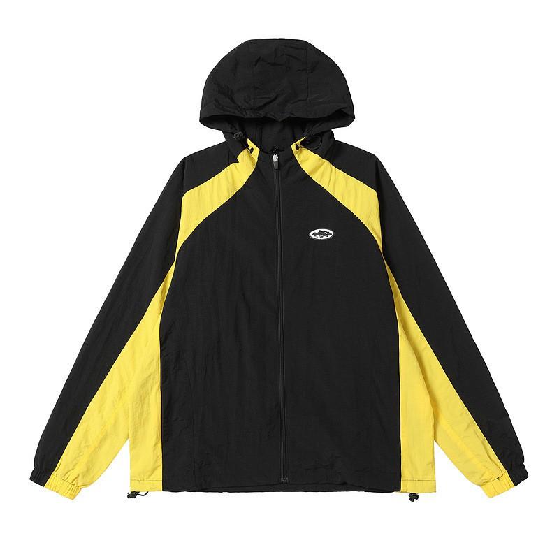 Mens Hip Hop Jacket Lightweight Windbreaker Casual Outerwear S-XL