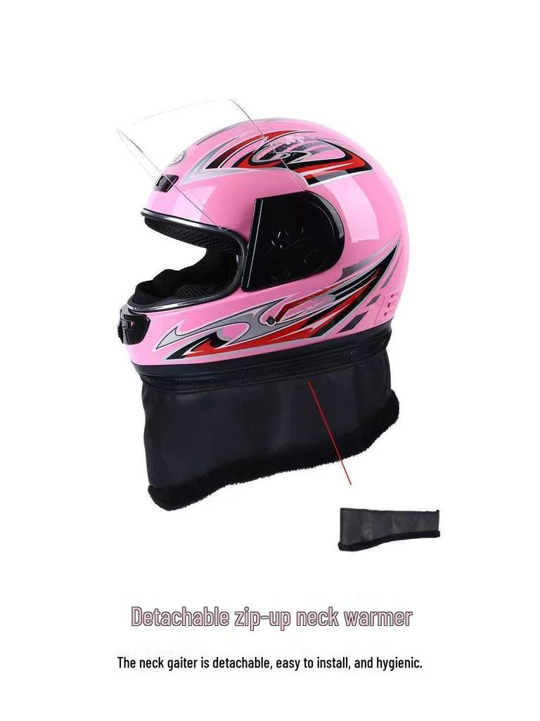 All-Season Anti-Fog Full-Face Helmet: Warm, Safe Riding for Men & Women