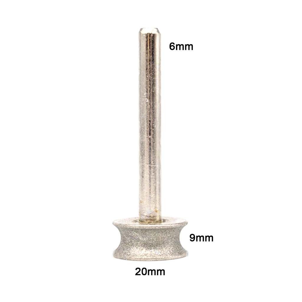 240 Mesh Fine Sand Diamond Pit Wheel Grinding Head, Bracelet Ring Grinding Tool Jade Glass Concave Chamfering Wheel