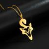Fox Animal Pendant Necklace Stainless Steel Choker Chain Necklaces Summer Jewelry Best Wishes for Women