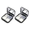 Magnetic Shut Cosmetic Storage Boxes Makeup Holder Matte Finish Empty Eyeshadow Palette For Purse Or Travel