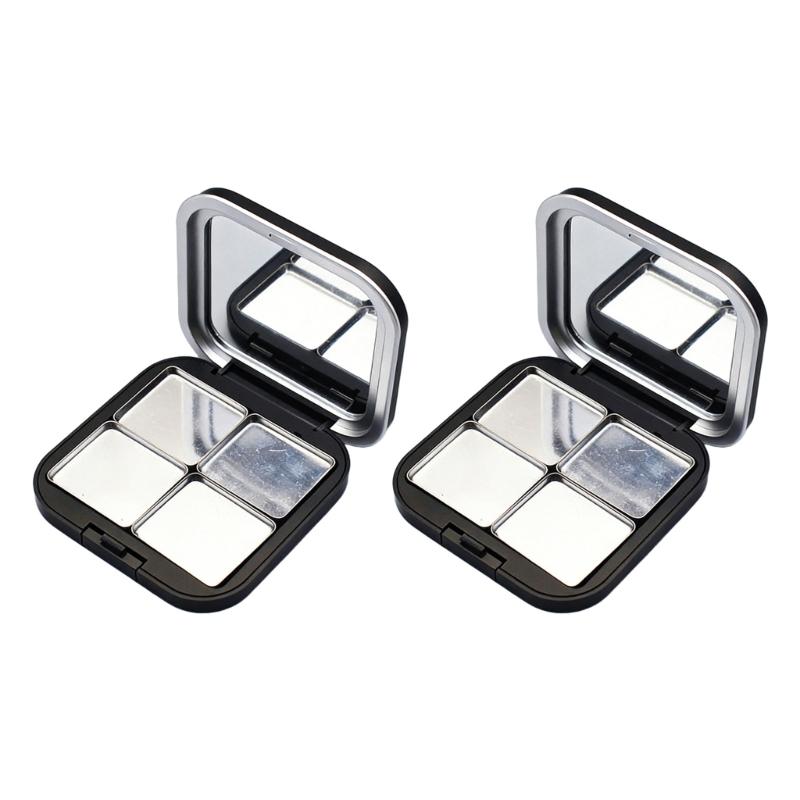 Magnetic Shut Cosmetic Storage Boxes Makeup Holder Matte Finish Empty Eyeshadow Palette For Purse Or Travel