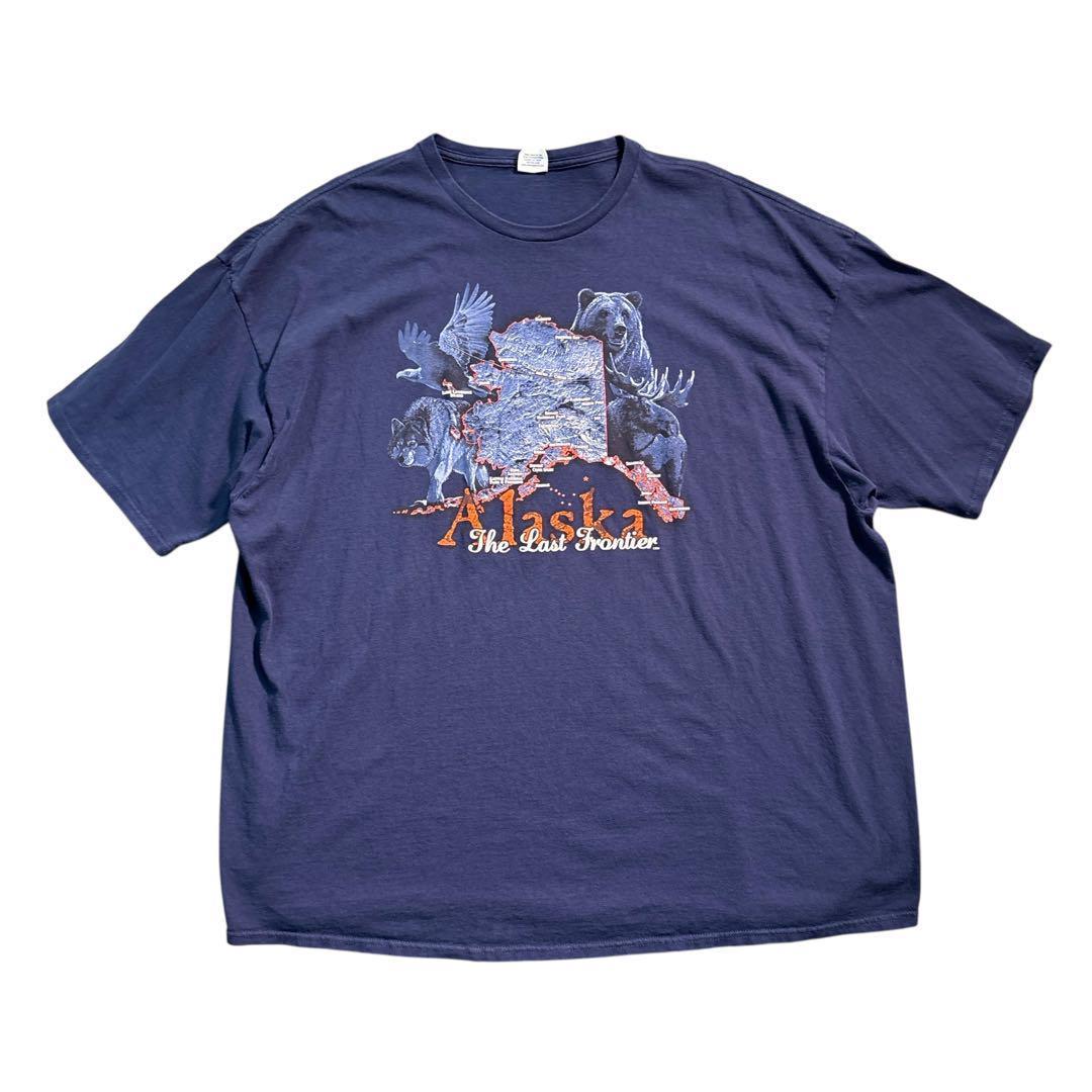 

[USED] 7TSM2 Alaska Animal T-shirt, Navy, DELTA, Used