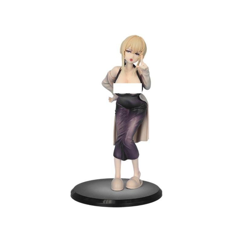 New Standing Pose Anime Girl Figurine Erin Doll In Sensual Dress Desk Collectible Gift For Boys On Special Occasions