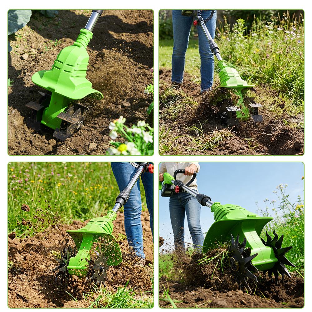 ONEGREEN 2W1 Elektryczny Kultywator Glebogryzarka Kosiarka Rototiller Do Uprawy Gleby Narzędzie Skaryfikujące Do Akumulatora Makita 18V Pin