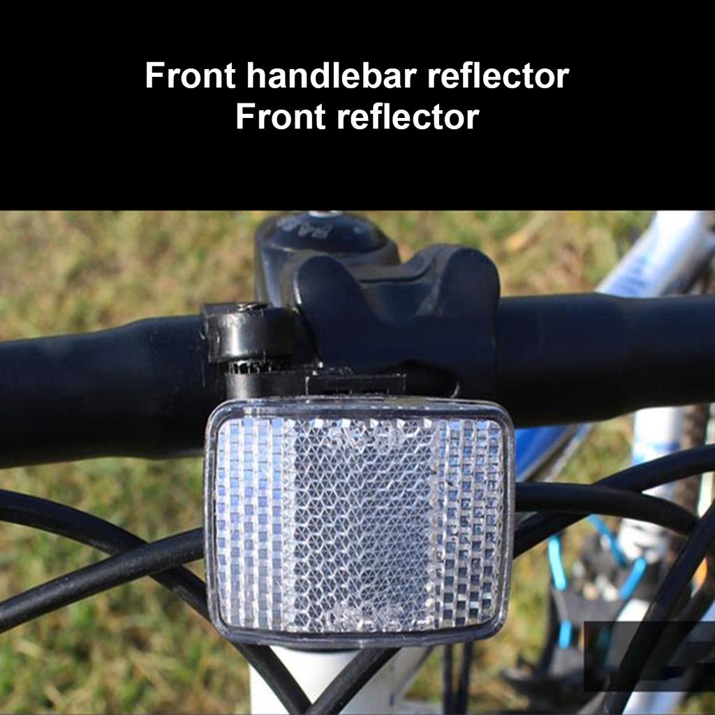 Kit Di 8 Riflettori Per Bicicletta – 2 Anteriori Bianchi, 2 Posteriori Rossi, 4 Per Raggi Ruota – Accessori Di Sicurezza Visibilità Notturna, Fissaggio Universale