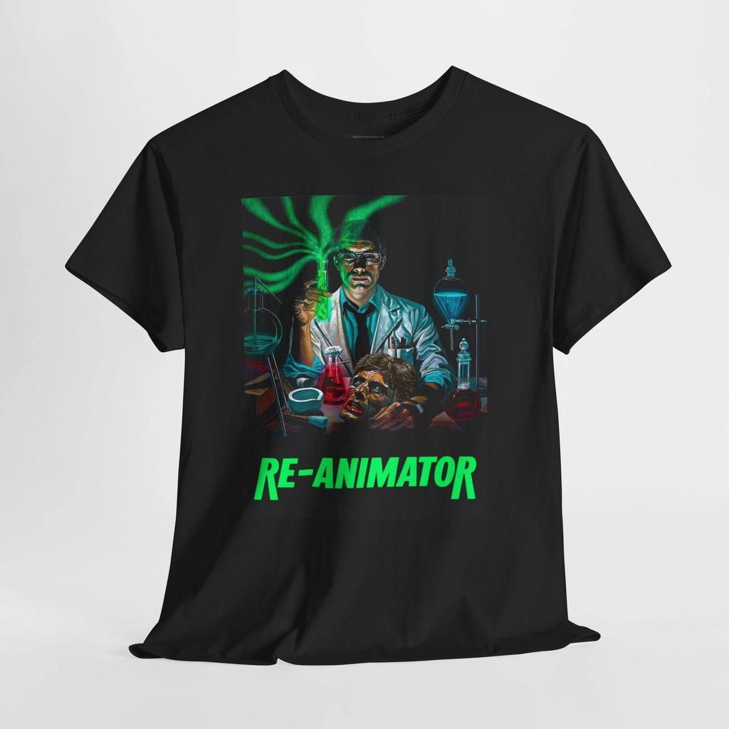 Re-Animator 1985 Retro Movie Poster Horror Unisex Graphic T-Shirt