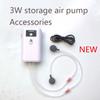 Ultra-quiet Aquarium USB Charging New Oxygen Pump Air Compressor Fish Tank Oxygen Pump Single Double Hole with Check Valve 3W