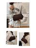 Women's Trendy 2025 Crossbody Bag - Solid Color, Wide Strap, Underarm and Shoulder Bag.