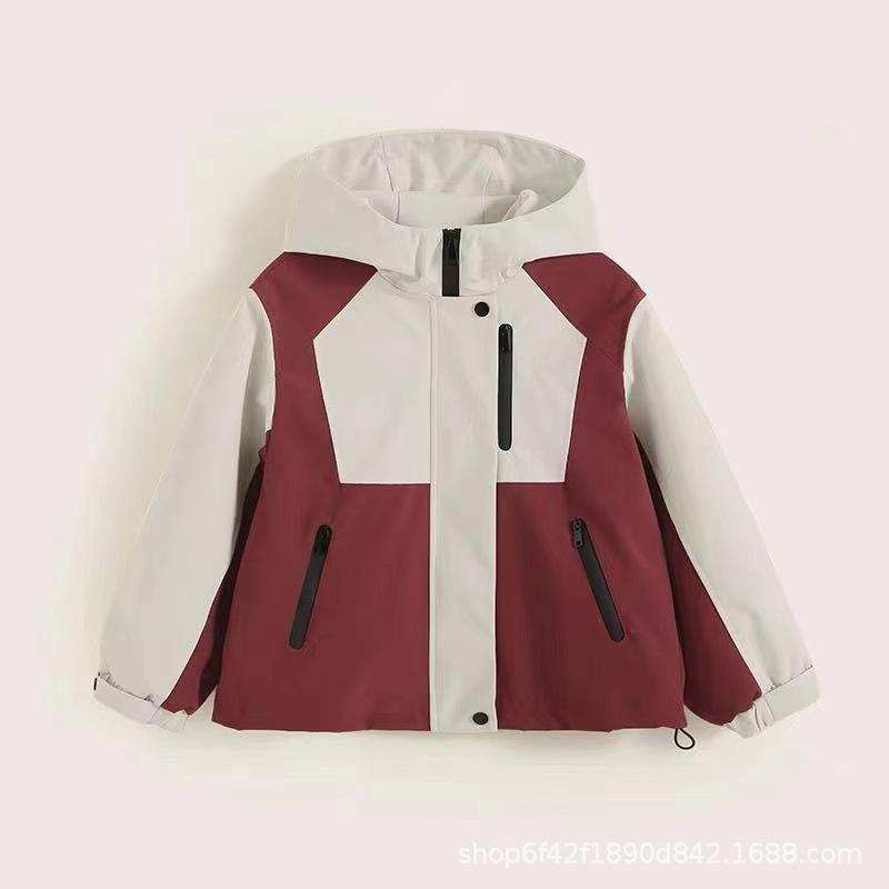 Girls' Fashion Storm Jacket Autumn and Winter Children's Casual Three-in-one Coat