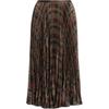Saia Midi Plissada com Estampa Xadrez Polo Ralph Lauren Feminina Verde 21184312912-001