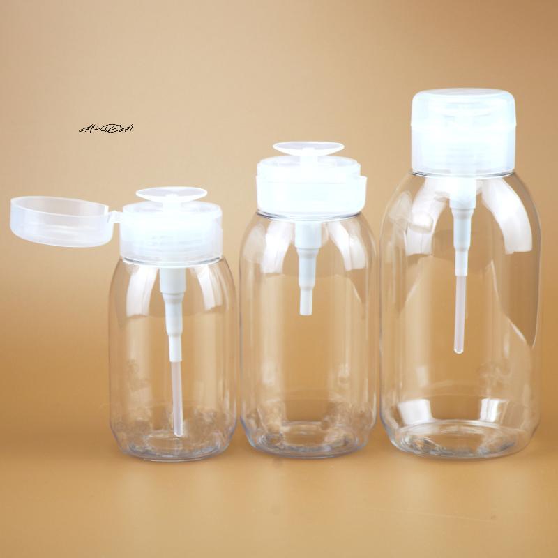 Nachfüllbare Flasche Push-Down-Pump-Spender für Nagellack Make-up-Entferner 200/300/500ML Leere Abfüllflasche Typ