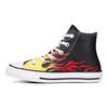 Converse Chuck Taylor All Star Flame Schwarz Rot High Top Canvas Schuhe Unisex Sneaker 665864C