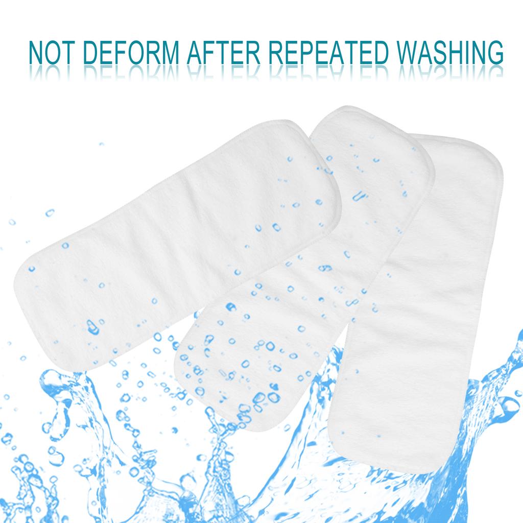 3‑Layer Baby Cloth Diapers Reusable Washable Super Absorbent Baby Liner Inserts
