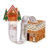 Christmas Money Box Pull-out Cash Gift Box DIY Holiday Money Gift Box with Transparent Bags Christmas Money Holder Pull Box for Kids Adults