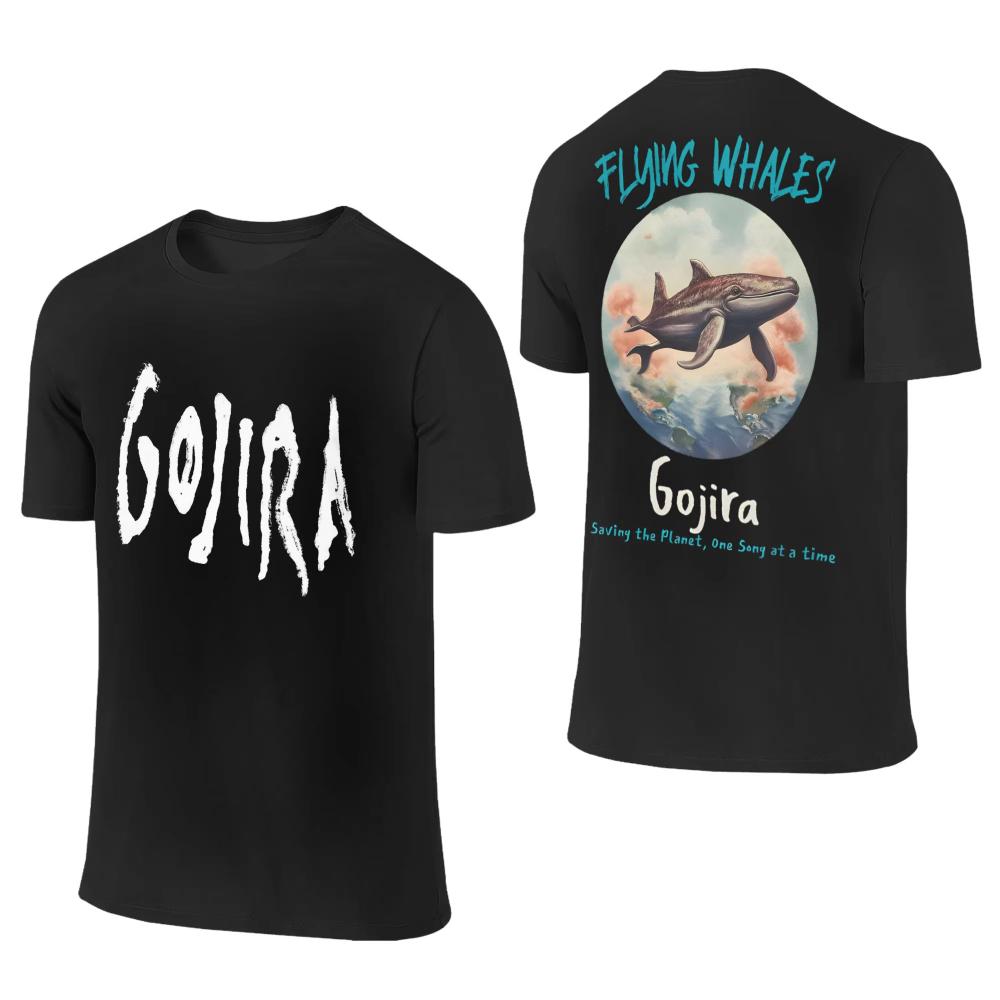 Men Women Gojiras Band Heavy Metal T Shirts Rock Music Cotton Clothing Funny Short Sleeve Round Collar Tees 2sided 3XL TShirts