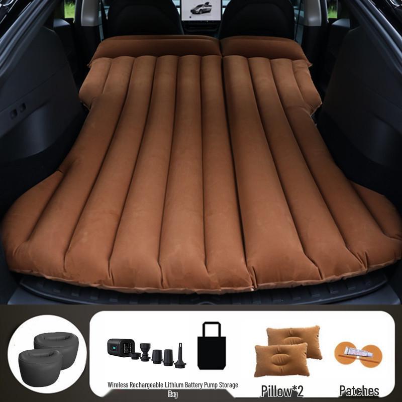 Tesla Model Y/3 Rear Seat Inflatable Mattress - Foldable Car Sleeping Pad