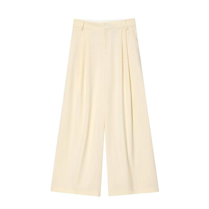 Kaslead New Women clothes Western Style Double Placket Loose Vest Casual Trousers 8067751 8108751