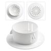 1pc Plastic Cover For Air Conditioning Holes Openings With Shutters Ventilation Grille Wall Hole Decoration 40-100mm Cover