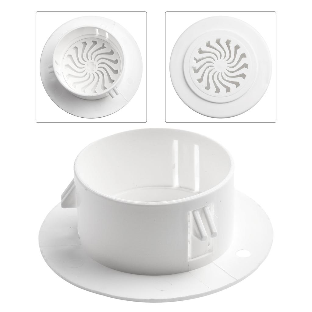 1pc Plastic Cover For Air Conditioning Holes Openings With Shutters Ventilation Grille Wall Hole Decoration 40-100mm Cover