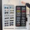 16Slots Felt Eyeglasses Stand Holder Dust Proof Wall-Mounted Pocket Storage For Sunglasses Glasses Display Hanging Bag Organizer