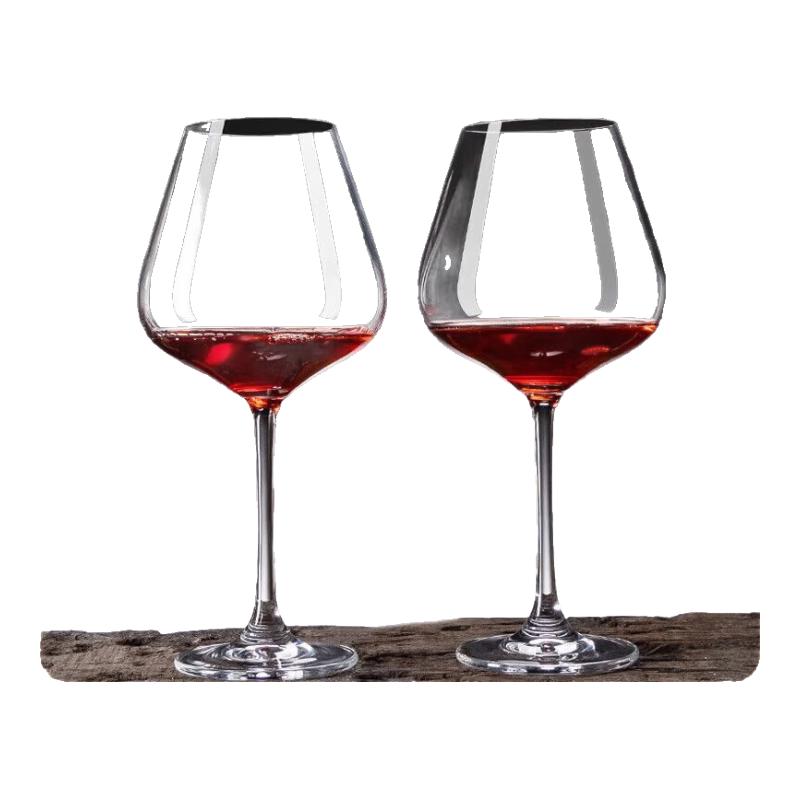 Burgundy Crystal Wine Glass and Decanter Set