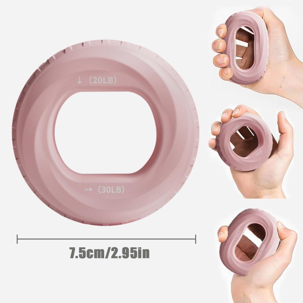 Silicone Grip Strength Ball for Wrist Arm Muscle Training Finger Rehabilitation Double Strength Grip Circle