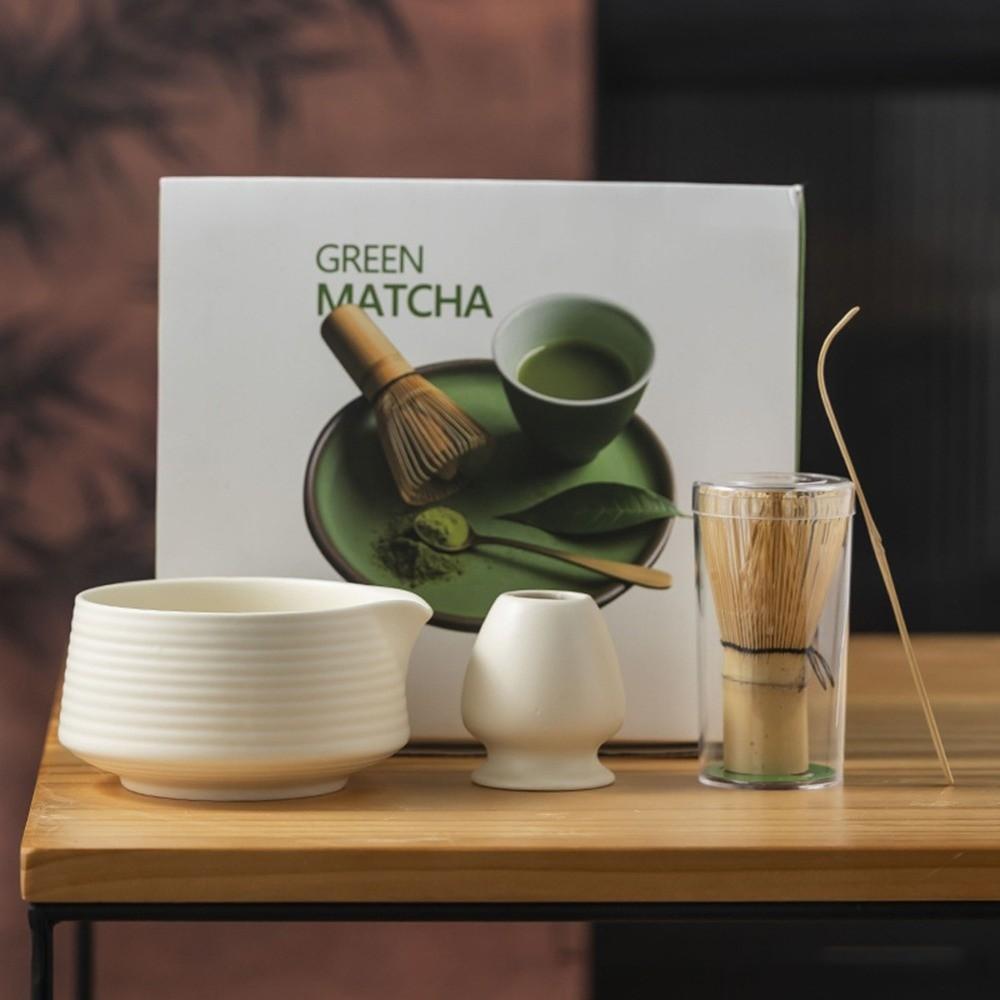 Match Bowl Matcha Brush Matcha Spoon Matcha Whisk Set Reusable Green Tea Whisk  for Tea Lovers