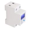 LCD Digital Energy Meter Single Phase 2P Electricity Usage Monitor DIN Rail Electric Tester 5A