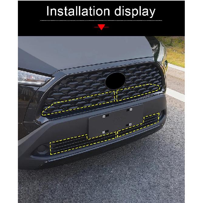 For Toyota Corolla Cross XG10 2021 2022 2023 2024 2025 Hybrid Car Front Grille Insect Screen Exterior Parts Accessories